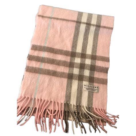 burberry scarf pink cashmere wool.